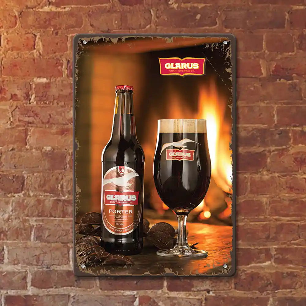Bira Glarus Porter metalna tabelka