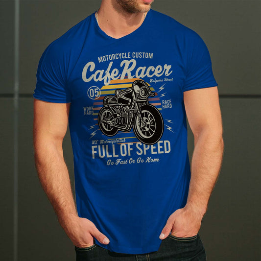 Cafe Racer тениска с уникален дизайн за Него