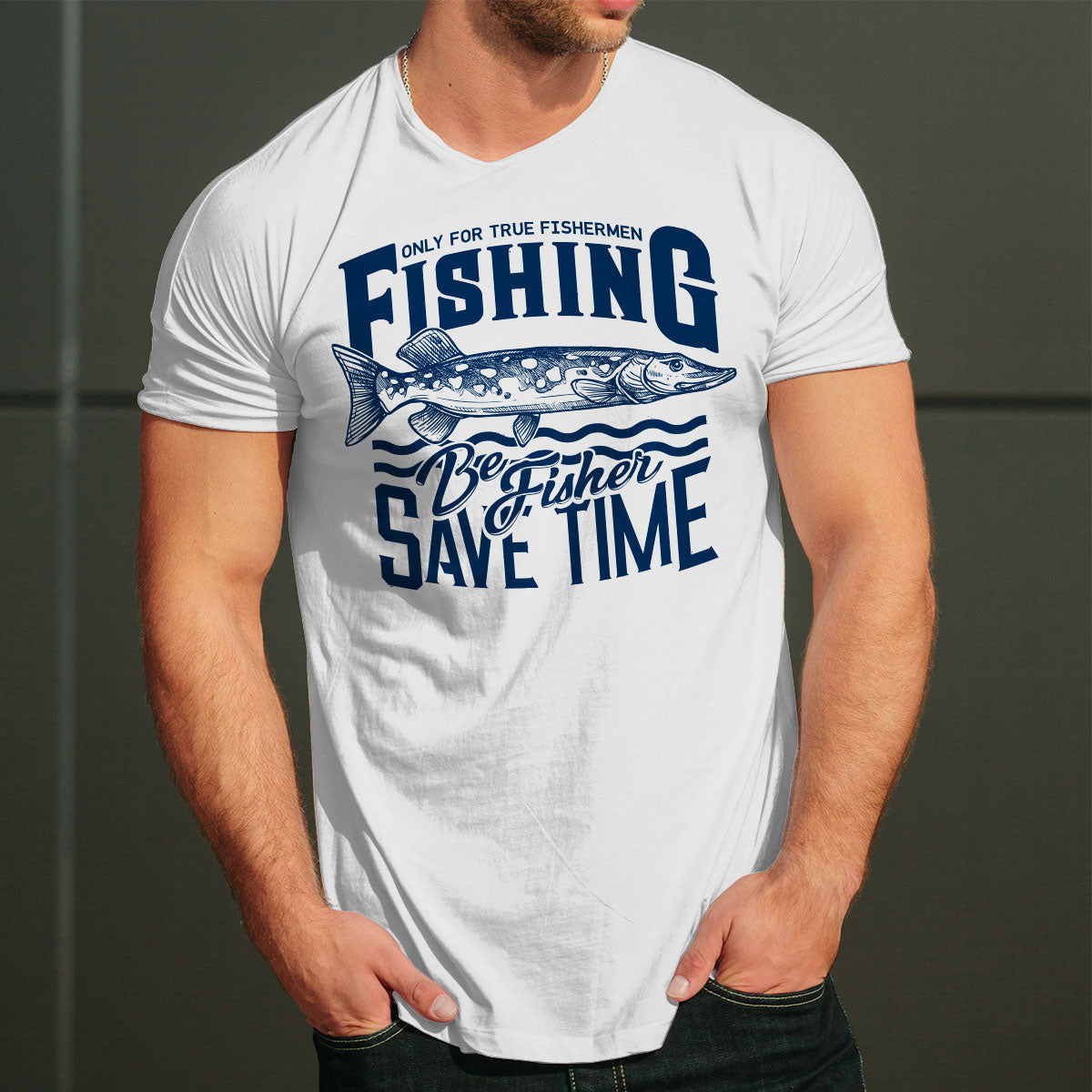 True Fishermen тениска с уникален дизайн за Него