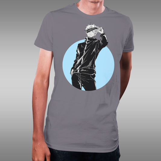 jujutsu kaisen gojo satoru itadori fushigoro megumi тениска фланелка перфектно качество черна liratech.bg