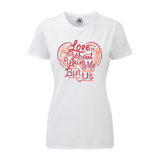 Love is about us тениска с уникален дизайн