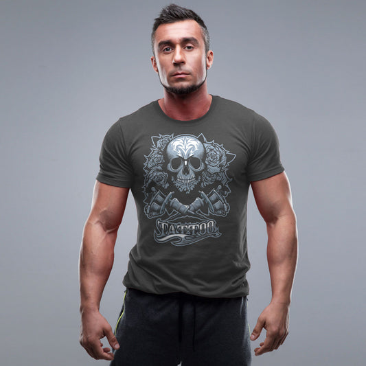 тениска tattoo перфектно качество фланелка къс ръкав черна liratech.bg