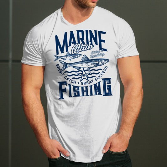 Marine Fishing Club тениска с уникален дизайн за Него