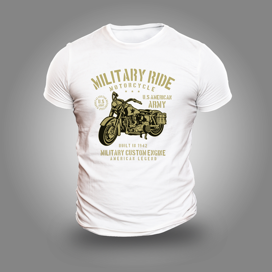 Military Ride тениска с уникален дизайн