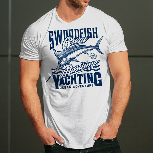 Great Maritime тениска с уникален дизайн за Него