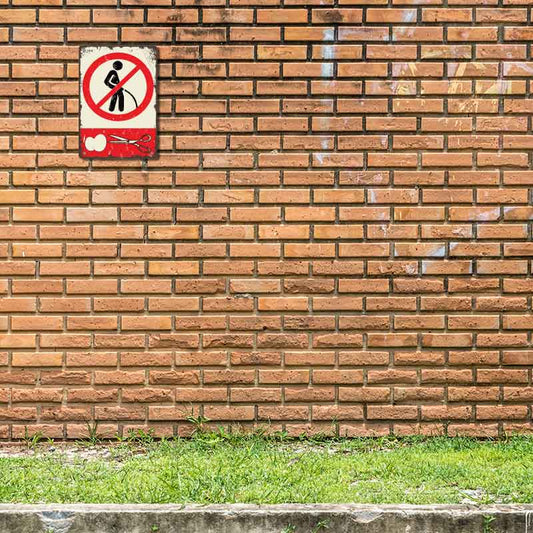 Пикaенето забранено - винтидж метална декоративна табелка