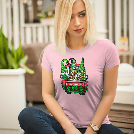 Джуджетата на Коледа в кола - Коледна тениска-liratech.bg