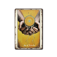 Ace of pentacle tarot метална табела