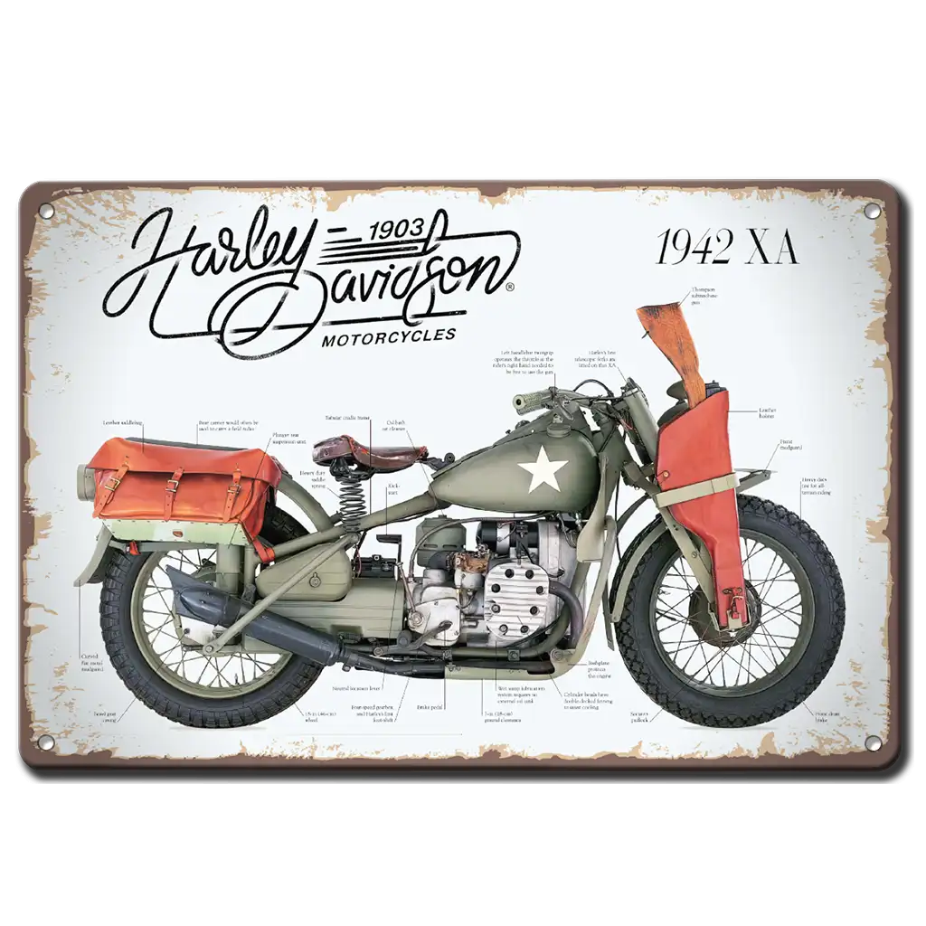 Harley-Davidson 1940 metalna tabelka