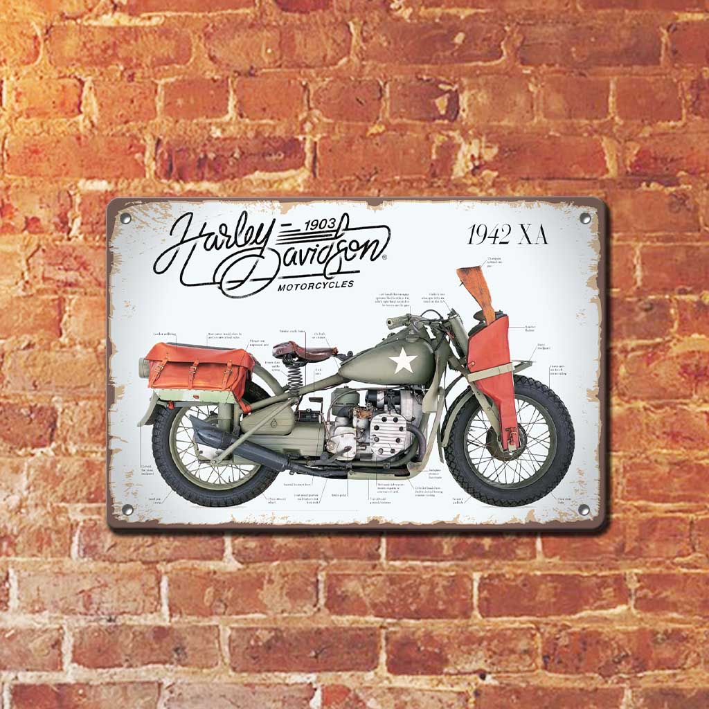 Harley WW2 метална табелка