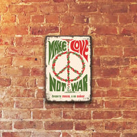 Make love, not war! - liratech.bg metalna tabelka