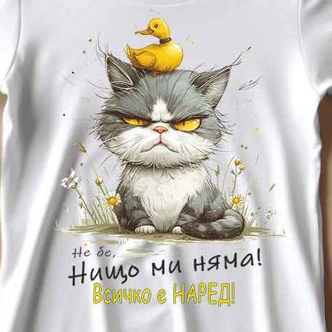 Нищо ми няма! - дамска памучна тениска