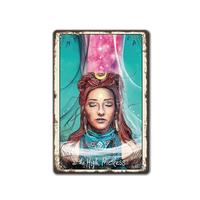 The High Priestess таро метална табела