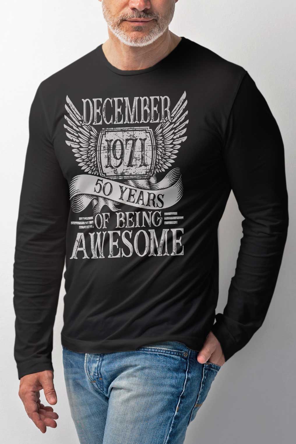 Awesome years - за рожденник с месец и година по поръчка - тениска, блуза или суитшърт-liratech.bg