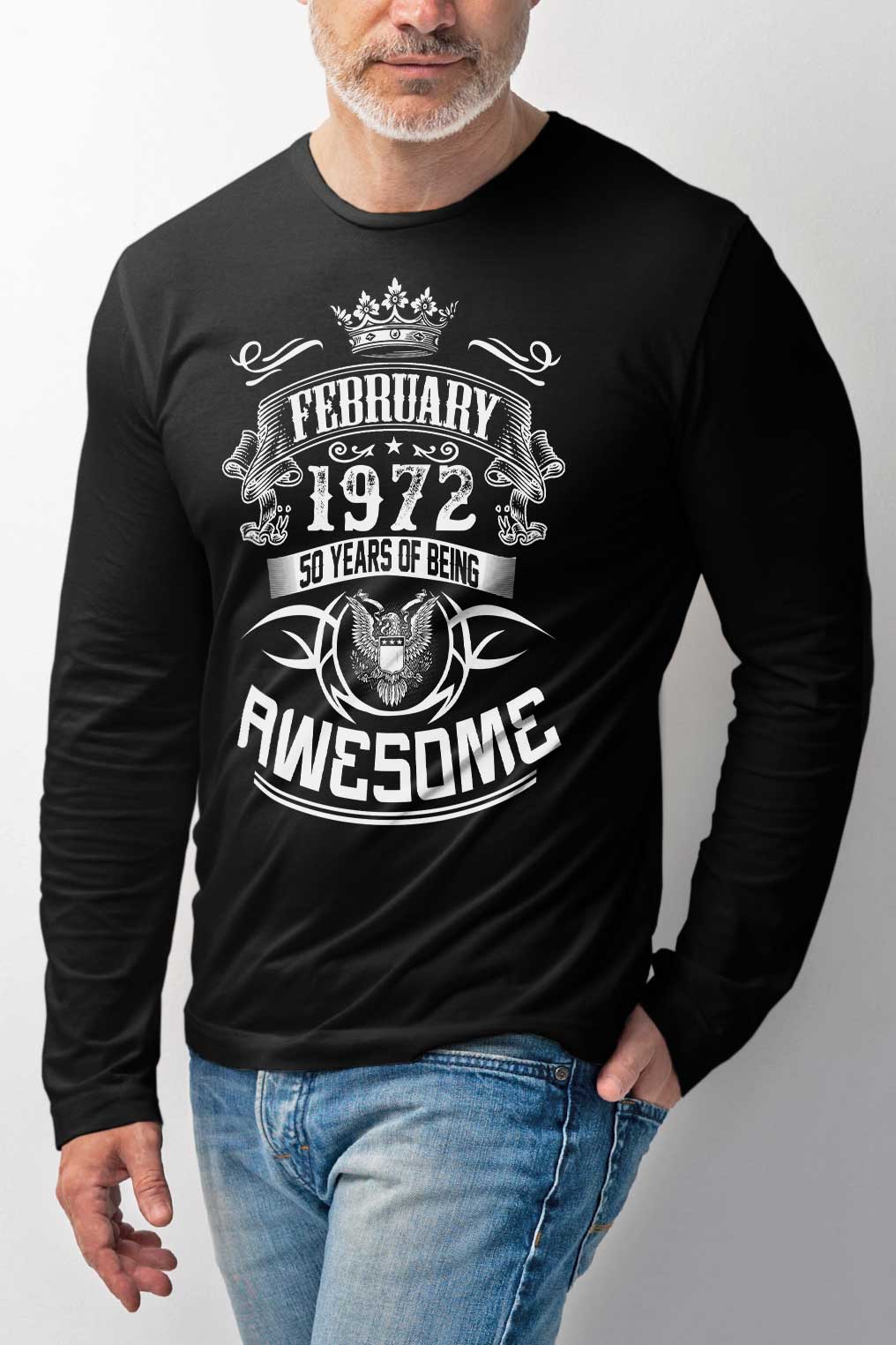 T-shirts for special occasions. Uniquely made to your design with great messages. For birthday 50, 40, 30, 20 years anniversary. 100% organic cotton. 