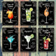 Коктейли 6 вида Bloody Mary, Aperol Shpritz, Blue Lagoon, Mojito, Margarita, Sex on the beach