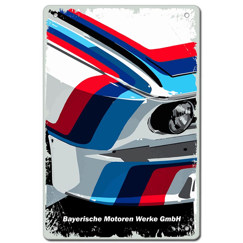 BMW M division метална табелка винтидж за декорация в гаража