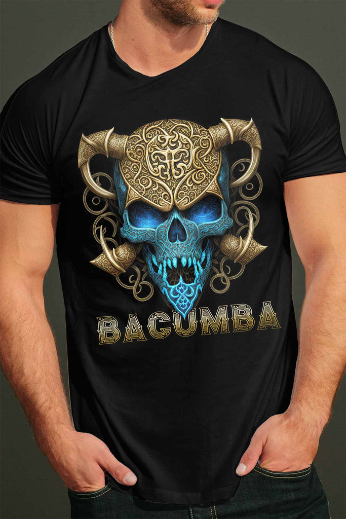 келтски череп тениска с уникален дизайн на Бакумба Bacumba