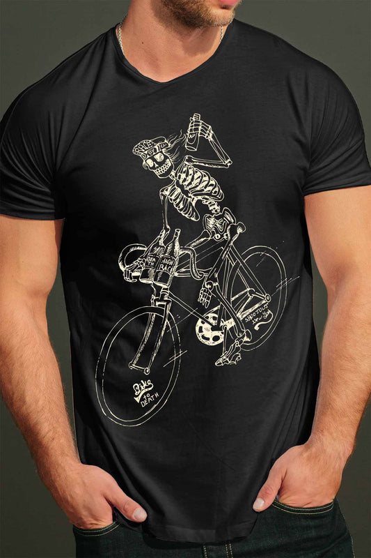 Вело тениска ретро bike