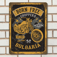 мото метална табелка чопър табела декорация за стена metal sign