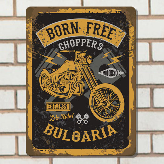 мото метална табелка чопър табела декорация за стена metal sign