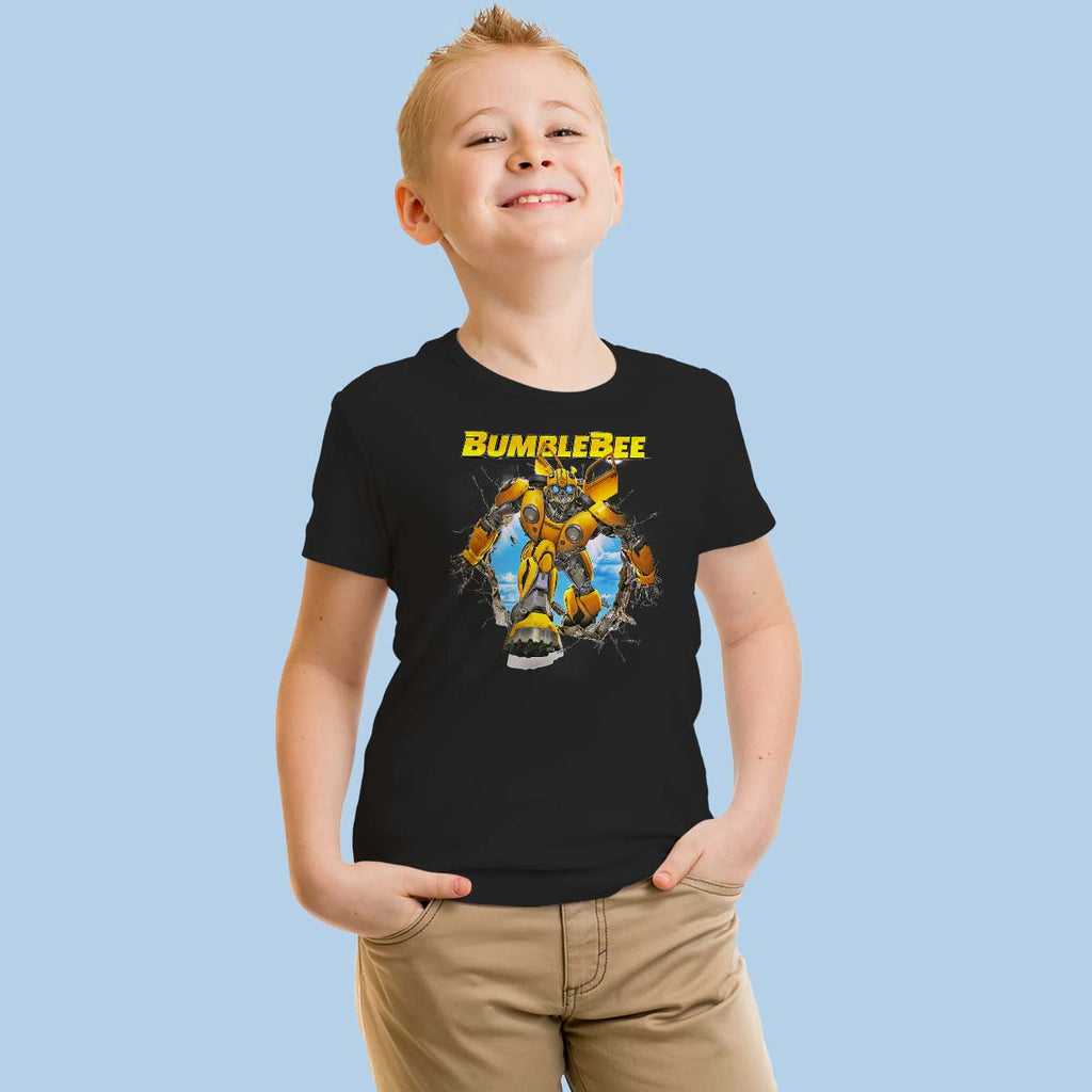 bumblebee тениска за деца черна фланелка liratech.bg