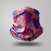 Camouflage digital bandana buff liratech.bg Камуфлаж дигитален бандана бъф розов