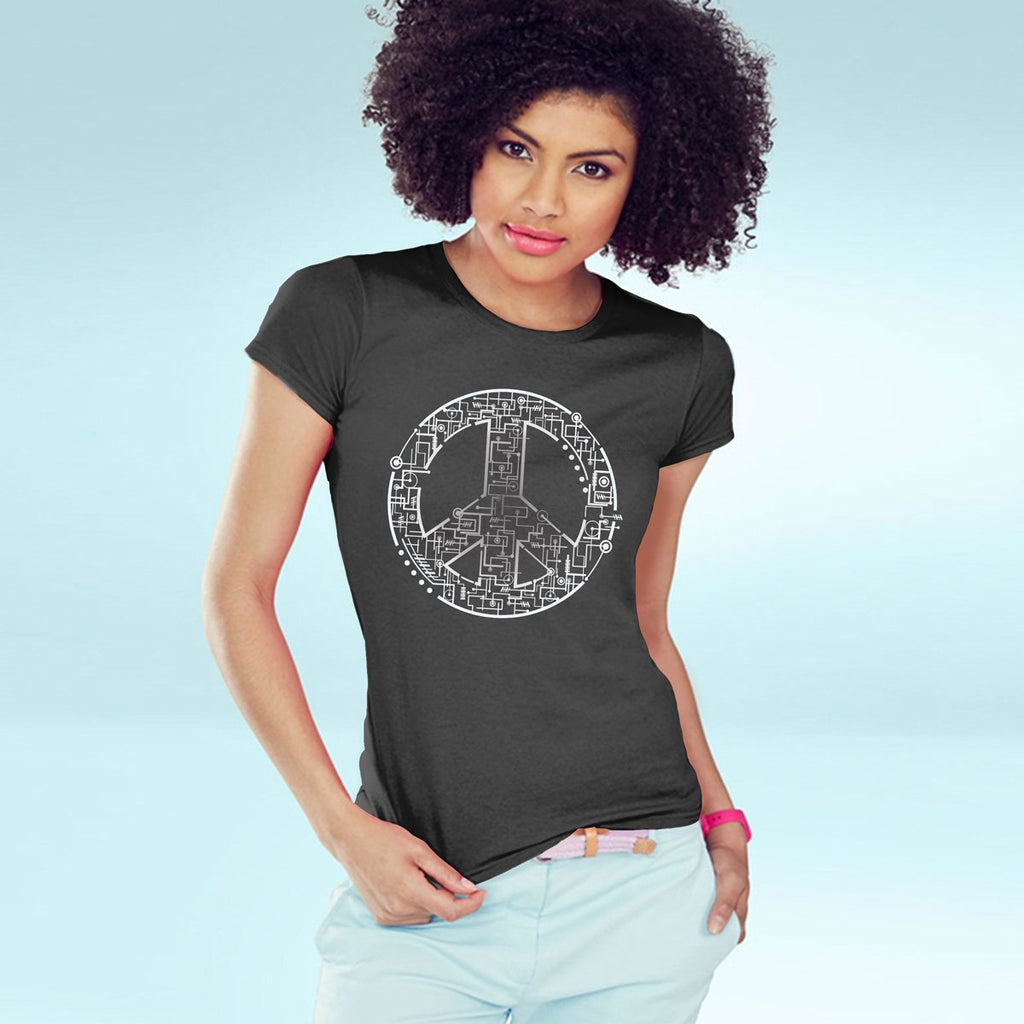 Electric Peace тениска с уникален дизайн за Нея