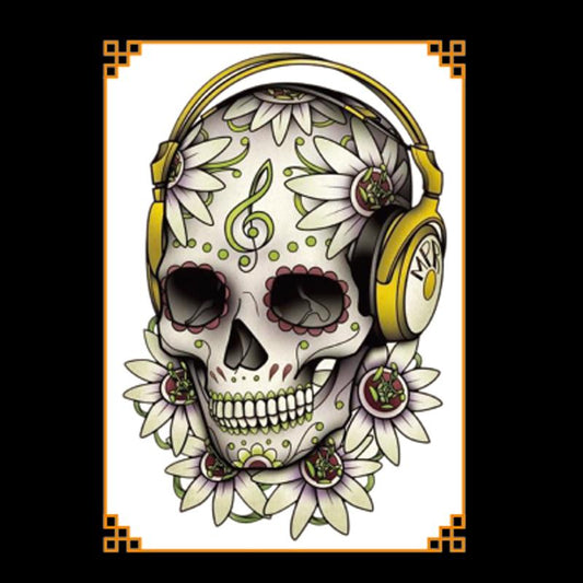 "Hip-hop skull" временна татуировка – средна - Liratech.bg
