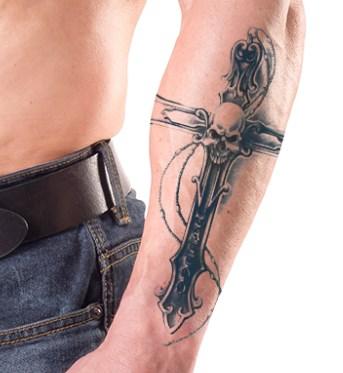 temporary tattoo cross Liratech.eu