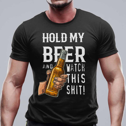 Hold my beer... тениска с уникален дизайн