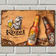 Kozel - vintidzh metalna dekorativna tabelka