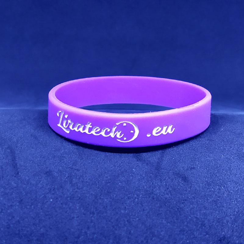 лилава, Гривни с релефен цветен надпис по поръчка, bracelets, wristband, grivni s logo, поръчка рекламна гривна
