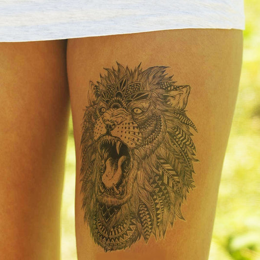 "Maori Lion" временна татуировка – средна - Liratech.bg