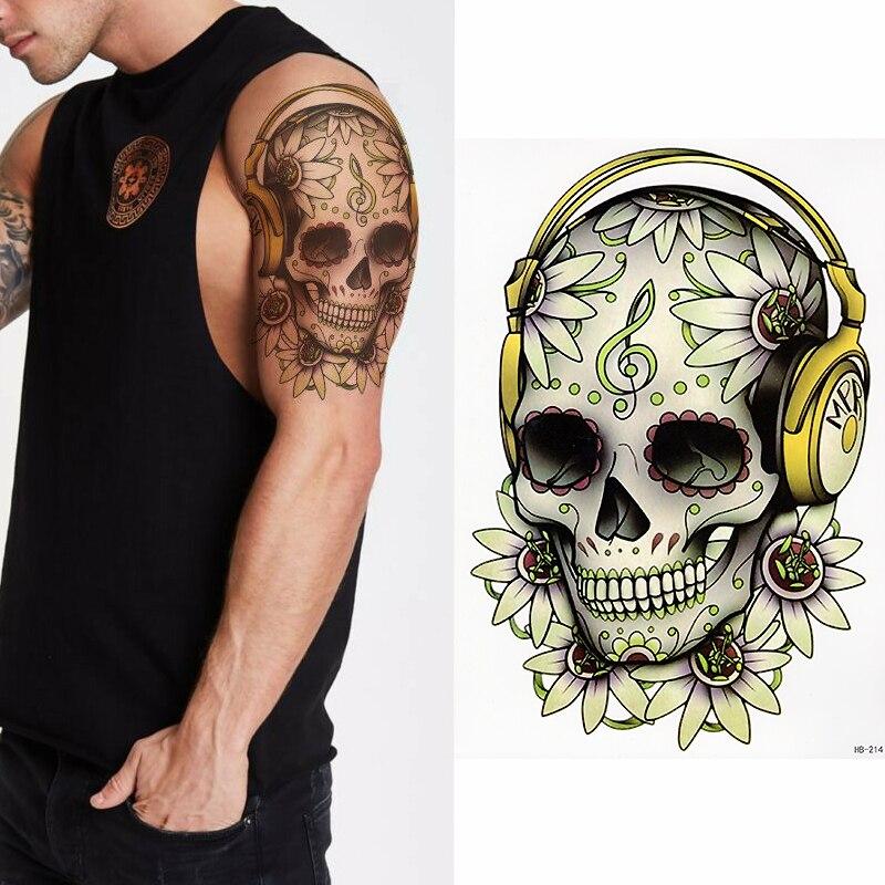 "Hip-hop skull" временна татуировка – средна - Liratech.bg