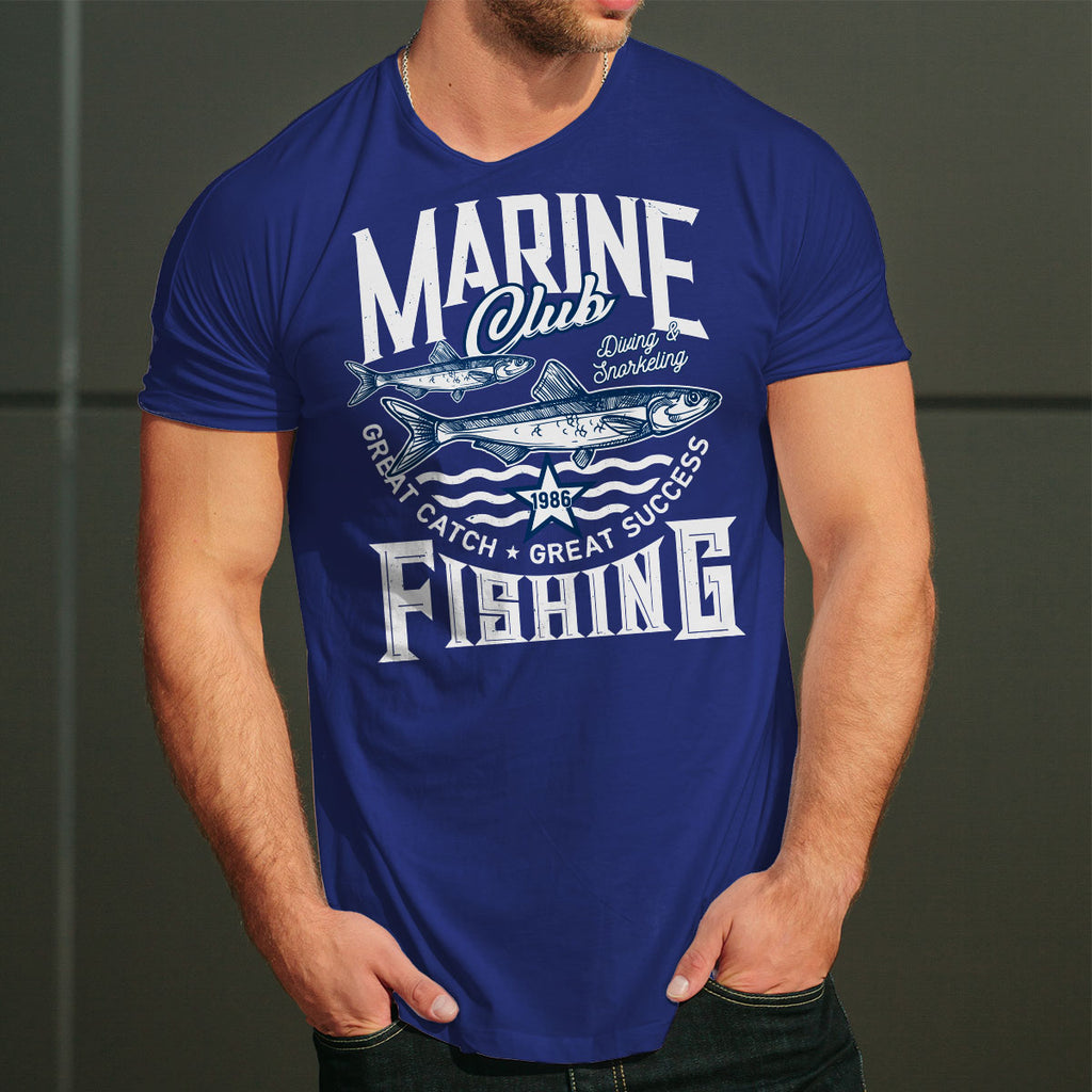 Marine Fishing Club тениска с уникален дизайн за Него