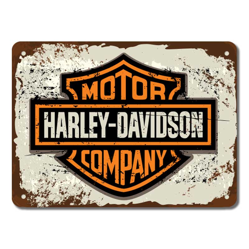 Harley - винтидж метална декоративна табелка