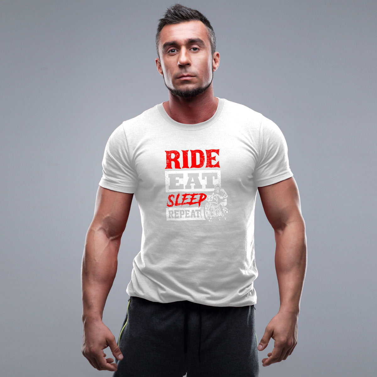 Ride Repeat тениска с уникален дизайн