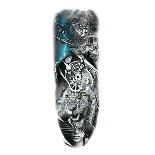 "Lions time" (The time of the lion) временна татуировка - ръкав - Liratech.bg