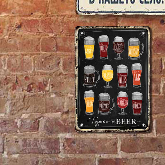 Type of beer видове бира, Лагер бира, тъмна бира, портър, сайдер, але бира, каталог