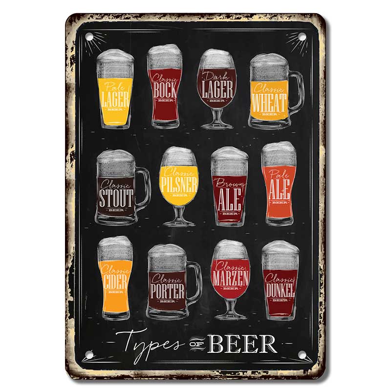 Type of beer видове бира, Лагер бира, тъмна бира, портър, сайдер, але бира, каталог