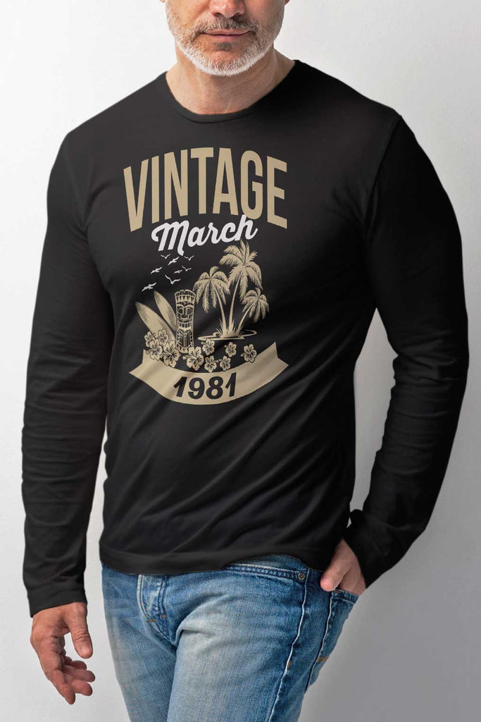 Vintage - за рожденник с месец и година по поръчка - тениска, блуза или суитшърт-liratech.bg