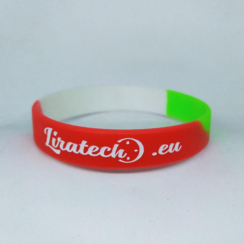 Гривни с релефен цветен надпис по поръчка, bracelets, wristband, grivni s logo, поръчка рекламна гривна многоцветна
