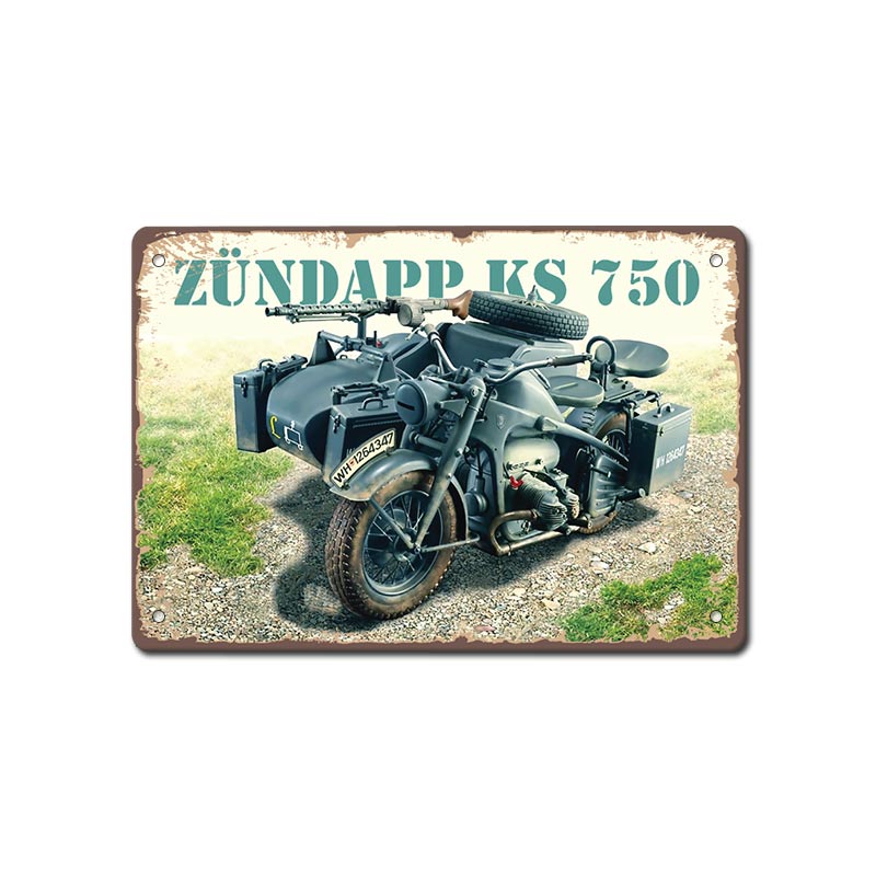 Zundap 750 old motor WW2 metal sign star motor nemski voenen ot vtorata svetovna voyna metalna tabelka